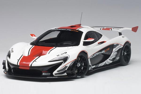 2015 McLaren P1 GTR Diecast Car Model 1:18 Scale White