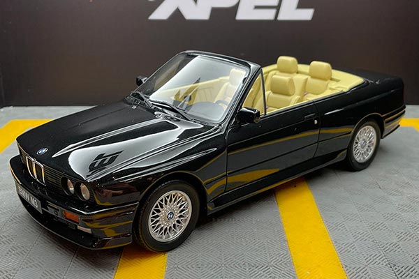 1989 BMW M3 E30 Cabriolet Resin Car Model 1:18 Scale Black