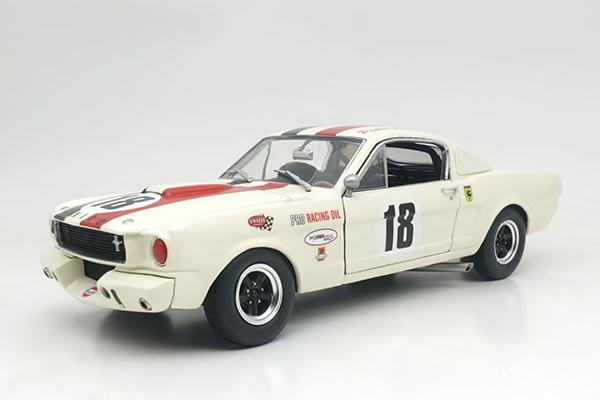 1965 Ford Shelby GT350 R Diecast Car Model 1:18 Scale White