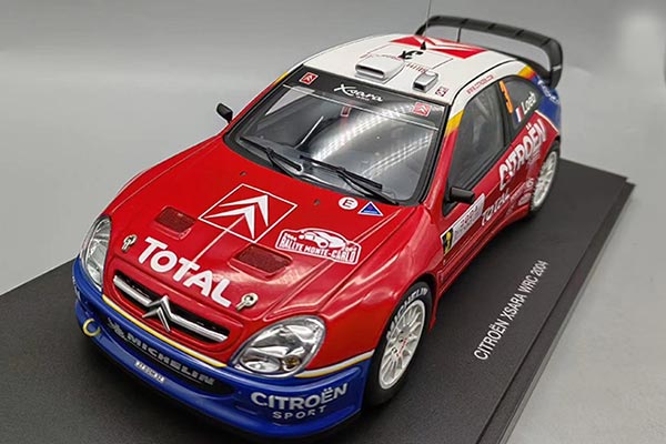 2004 Citroen Xsara WRC Diecast Car Model 1:18 Scale Red