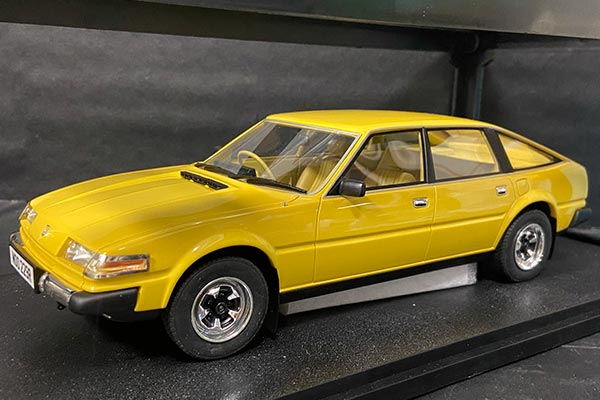 Rover 3500 SD1 Series 1 Resin Car Model 1:18 Scale Yellow