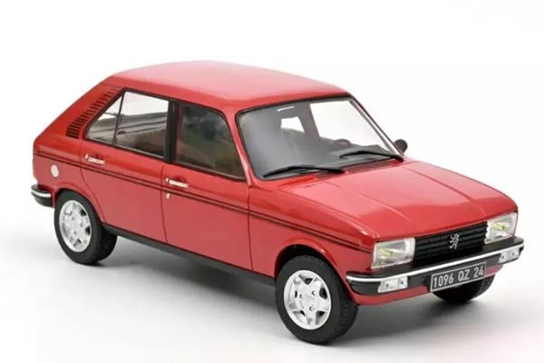1981 Peugeot 104 S Diecast Car Model 1:18 Scale Red