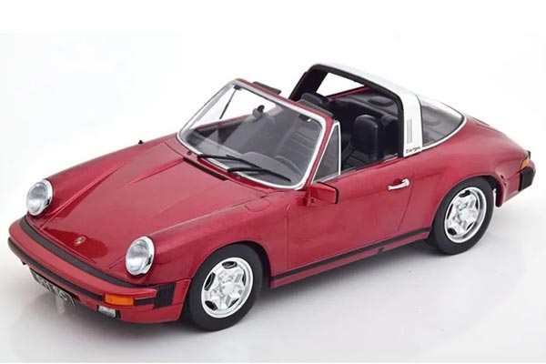 Porsche 911 SC Targa Diecast Car Model 1:18 Scale Red