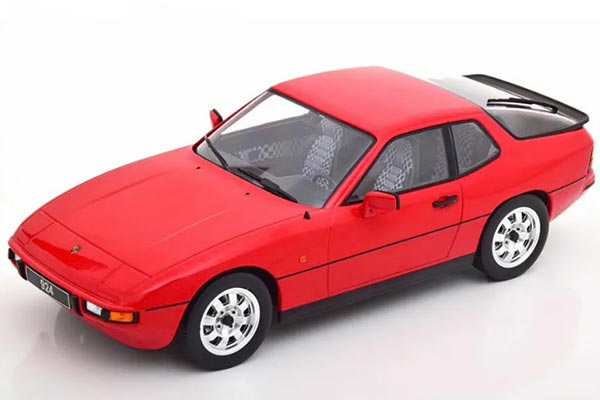 Porsche 924 Diecast Car Model 1:18 Scale Red