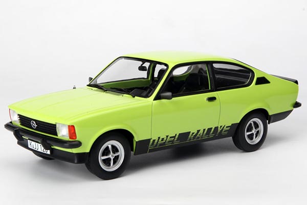1977 Opel Kadett Rallye 2.0 E Diecast Car Model 1:18 Scale Green