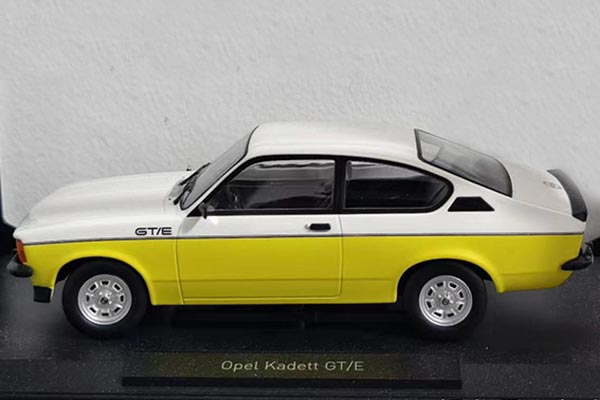 1977 Opel Kadett GT/E Diecast Car Model 1:18 Scale Yellow-White