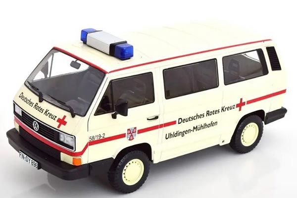 Volkswagen T3 Magnum Syncro Van Diecast Ambulance Model 1:18