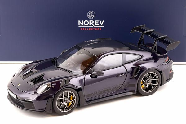 2022 Porsche 911 (992) GT3 RS Diecast Model 1:18 Scale Purple