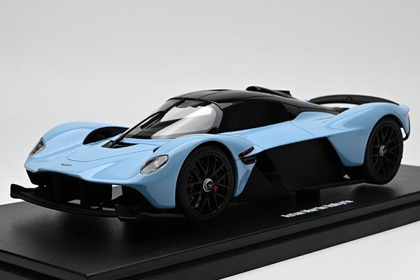 2023 Aston Martin Valkyrie Coupe Resin Car Model 1:18 Scale Blue