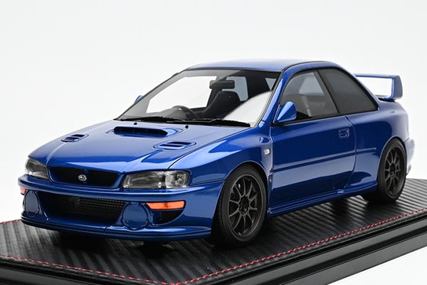 Subaru Impreza 22B Sti Resin Car Model 1:18 Scale Blue