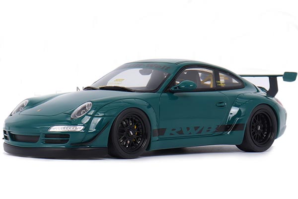 2021 Porsche 911 (992) GT3 RWB Resin Car Model 1:18 Dark Green