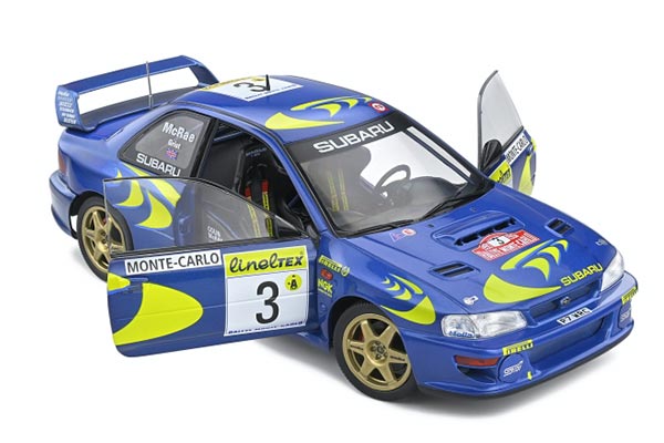 1998 Subaru Impreza 22B NO.3 Diecast Car Model 1:18 Scale Blue