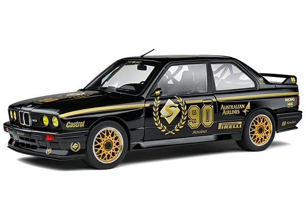 BMW M3 E30 Coupe Diecast Car Model 1:18 Scale Black