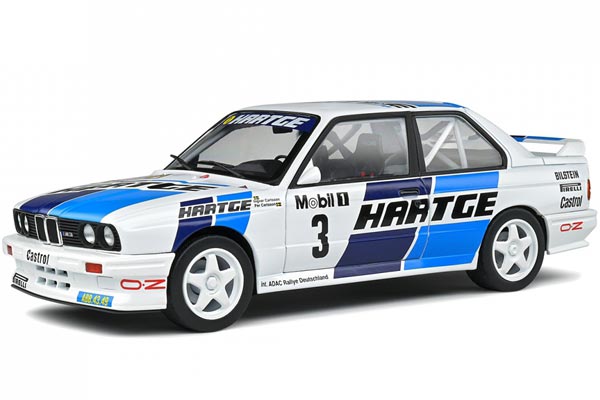 1990 BMW M3 E30 Coupe Diecast Car Model 1:18 Scale White-Blue