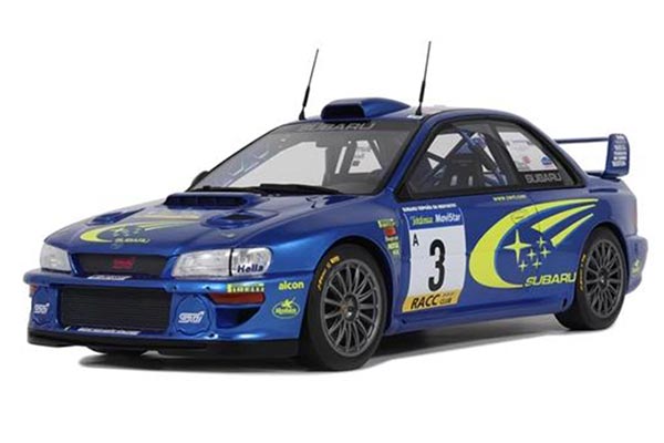 Subaru Impreza S6 WRC NO.3 Resin Car Model 1:18 Scale Blue