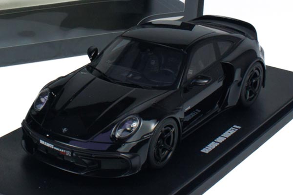 Porsche 911 Brabus 900 Rocket R Resin Car Model 1:18 Scale Black
