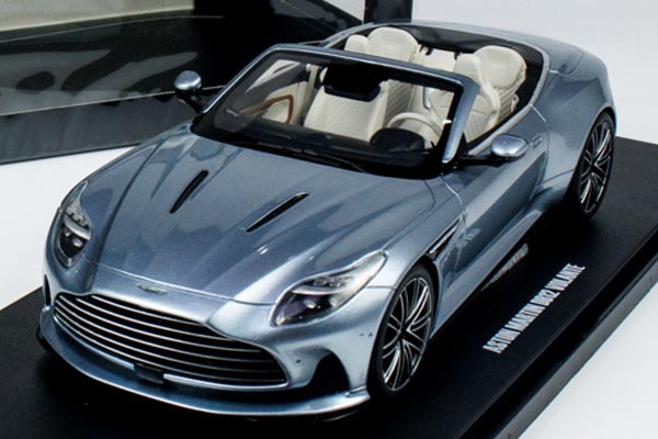 2024 Aston Martin DB12 Volante Resin Car Model 1:18 Scale Blue