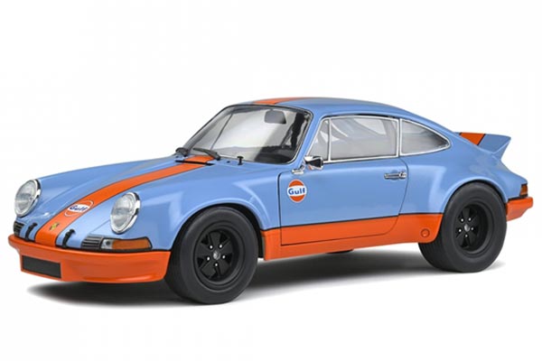 Porsche 911 RSR Diecast Car Model Gulf 1:18 Scale Blue