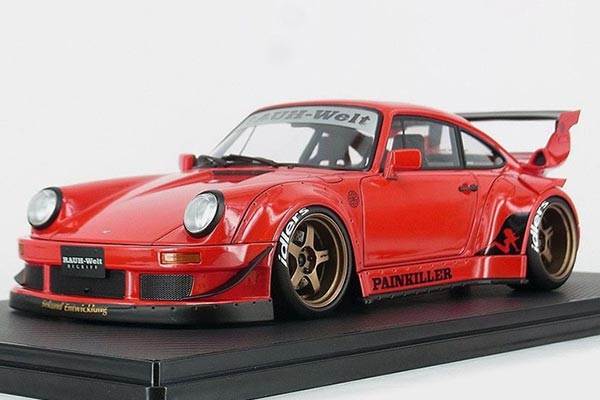 Porsche 911 (930) RWB Resin Car Model 1:18 Scale Red