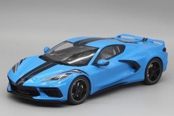 2020 Chevrolet Corvette C8 Resin Car Model 1:18 Scale Blue