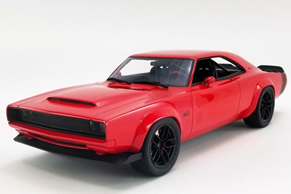 1968 Dodge Super Charger Concept Resin Car Model 1:18 Scale Red