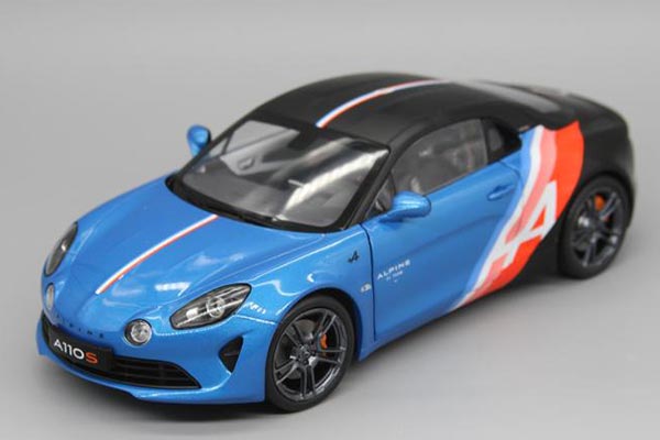 2020 Renault Alpine A110S Diecast Car Model 1:18 Scale Blue