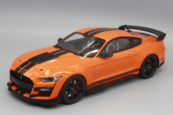 2020 Ford Mustang Shelby GT500 Resin Car Model 1:18 Scale Orange