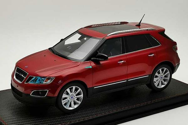 2011 Saab 9-4X SUV Resin Model 1:18 Scale Wine Red