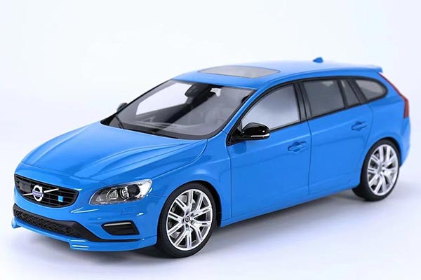 Volvo V60 Resin Car Model 1:18 Scale Blue