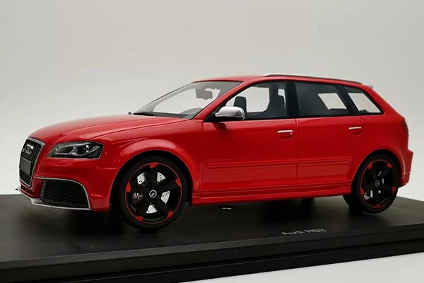 2011 Audi RS3 Sportback Resin Car Model 1:18 Scale Red