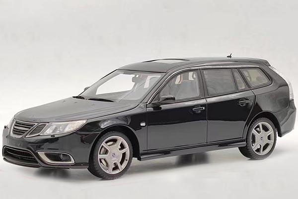 2009 Saab 9-3 Turbo X Sportcombi Resin Model 1:18 Scale Black