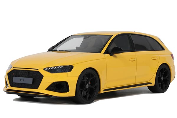 2024 Audi RS4 Resin Car Model 1:18 Scale Yellow