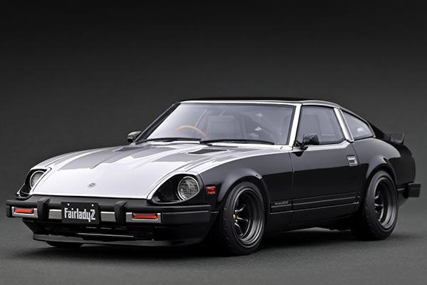 Nissan Fairlady Z (S130) Resin Car Model 1:18 Scale Black-Silver
