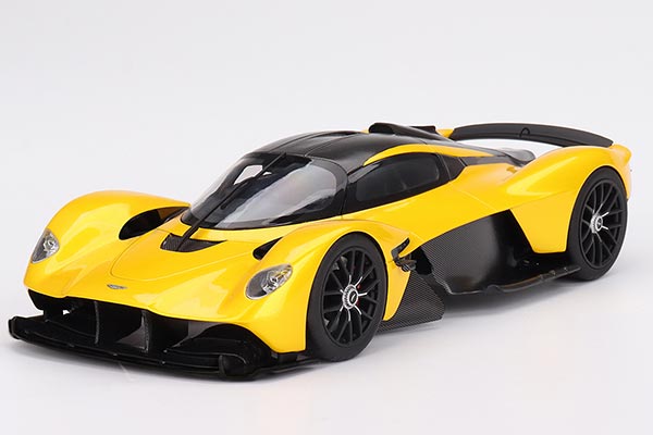 2023 Aston Martin Valkyrie Coupe Resin Model 1:18 Scale Yellow