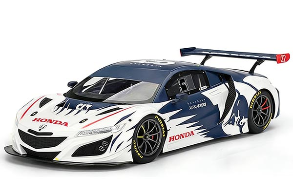 Honda NSX GT3 EVO Resin Car Model 1:18 Scale White