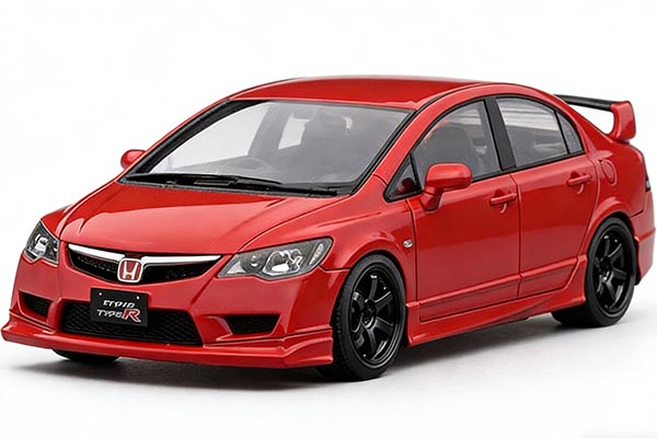 Honda Civic Type R FD2 Resin Car Model 1:18 Scale Red