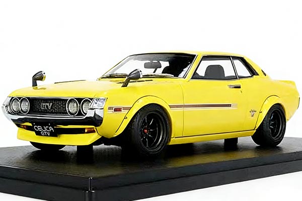 Toyota Celica 1600 GTV Resin Car Model 1:18 Scale Yellow