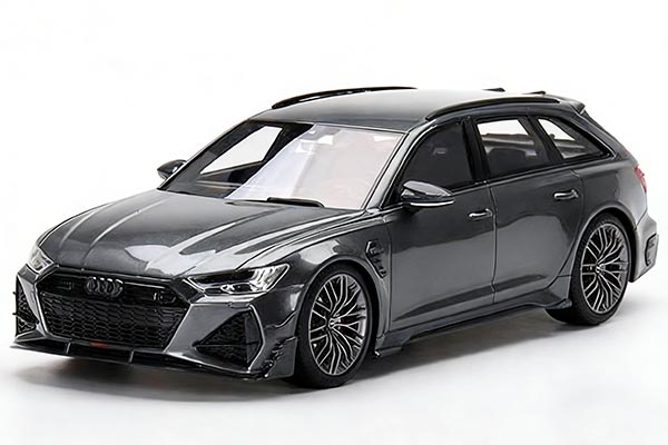 Audi RS6 Avant ABT Resin Car Model 1:18 Scale Gray