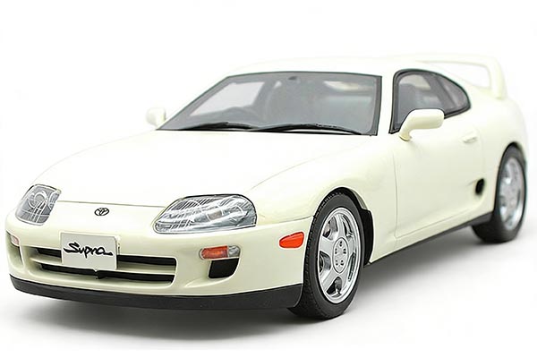 Toyota Supra MK4 Resin Car Model 1:18 Scale White