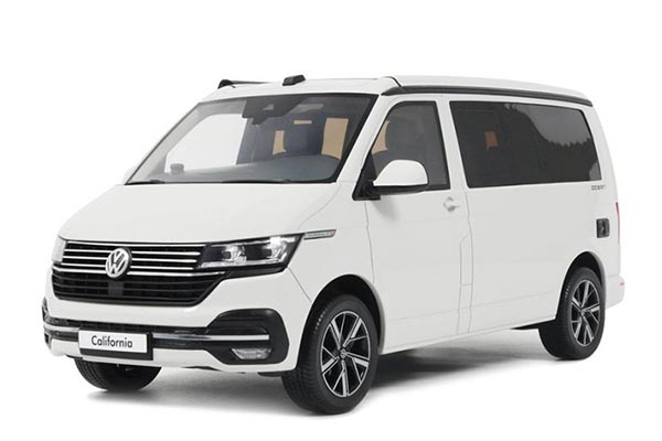 2019 Volkswagen T6.1 California Van Resin Model 1:18 Scale White