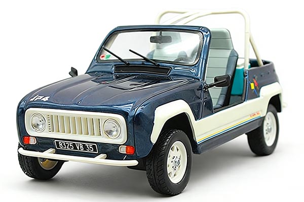 Renault 4L Resin Car Model 1:18 Scale Blue