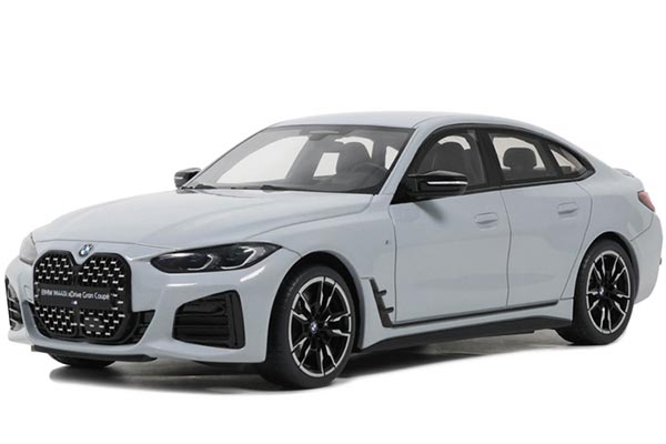 2021 BMW M440i xDrive Gran Coupe Resin Car Model 1:18 Scale Gray
