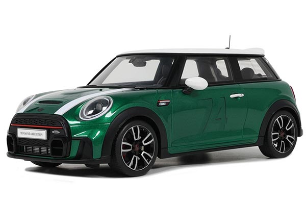 Mini Cooper S F56 JCW Hatchback Resin Car Model 1:18 Scale Green