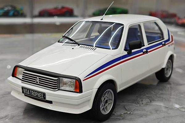1983 Citroen Visa Trophee Resin Car Model 1:18 Scale White