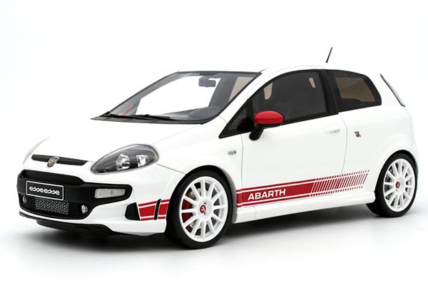 Abarth 500 Esseesse Resin Car Model 1:18 Scale White