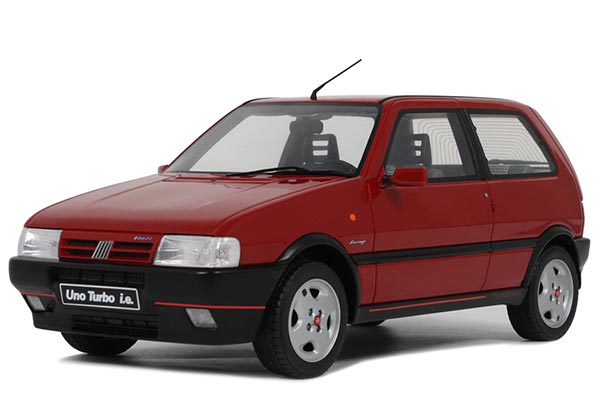 Fiat Uno Turbo i.e Resin Car Model 1:18 Scale Red