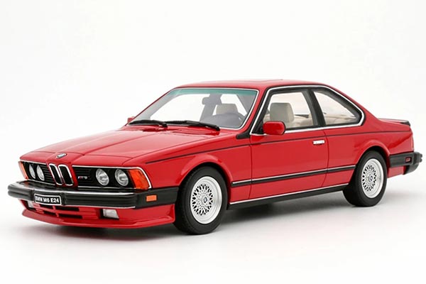 1986 BMW M6 E24 Resin Car Model 1:18 Scale Red