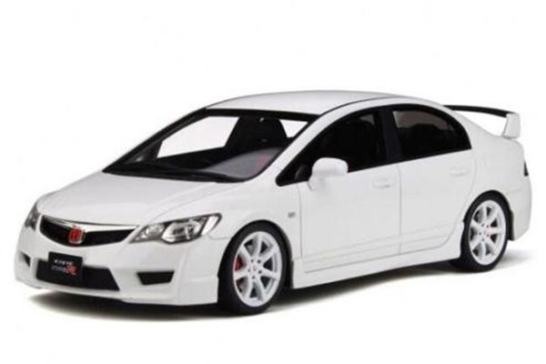 Honda Civic Type R FD2 Resin Car Model 1:18 Scale White