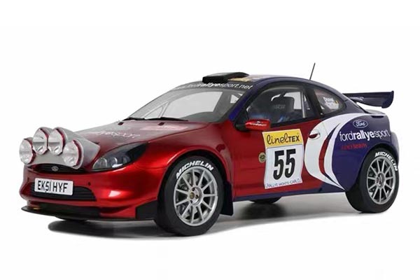 2002 Ford Puma Super 1600 Resin Car Model 1:18 Scale Red-Blue