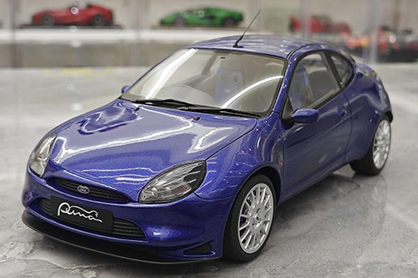 Ford Puma Coupe Resin Car Model 1:18 Scale Blue